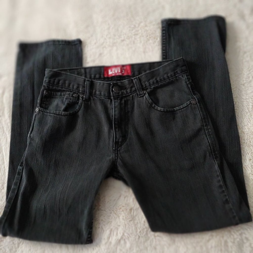 Levi's 511 Vintage washed out black size 16 regular 29x28 Skinny high waist